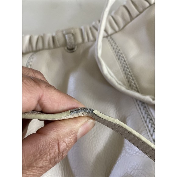 BRIGHTON Off-White Crossbody/Shoulder Leather Bag - Picture 14 of 16